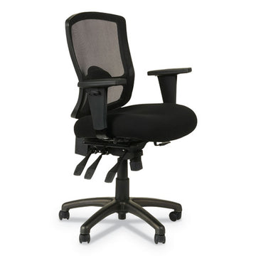Alera® Alera Etros Series Mesh Mid-back Petite Multifunction Chair, Supports Up To 275 Lb, 17.16" To 20.86" Seat Height, Black freeshipping - TVN Wholesale